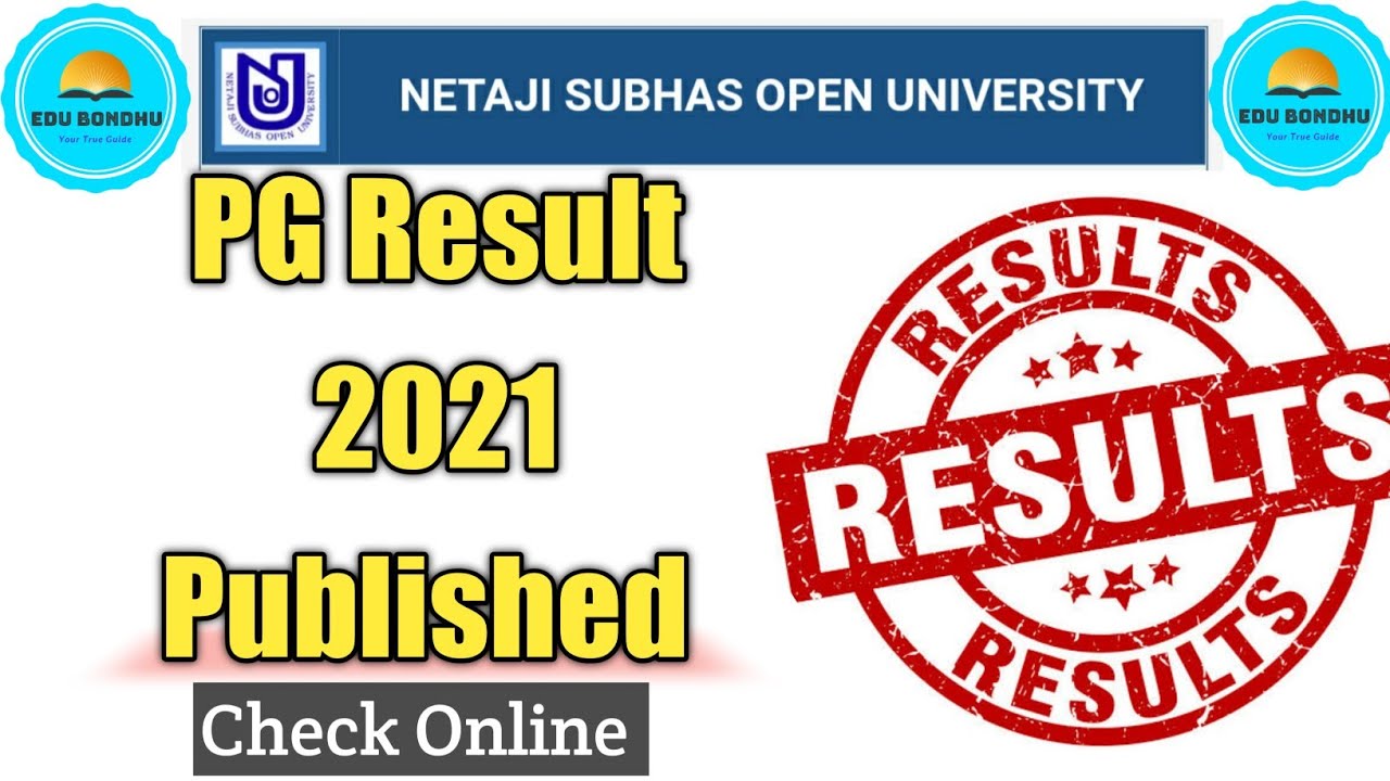 NSOU PG Result 2021 Published || Check Your Result Online 🔥