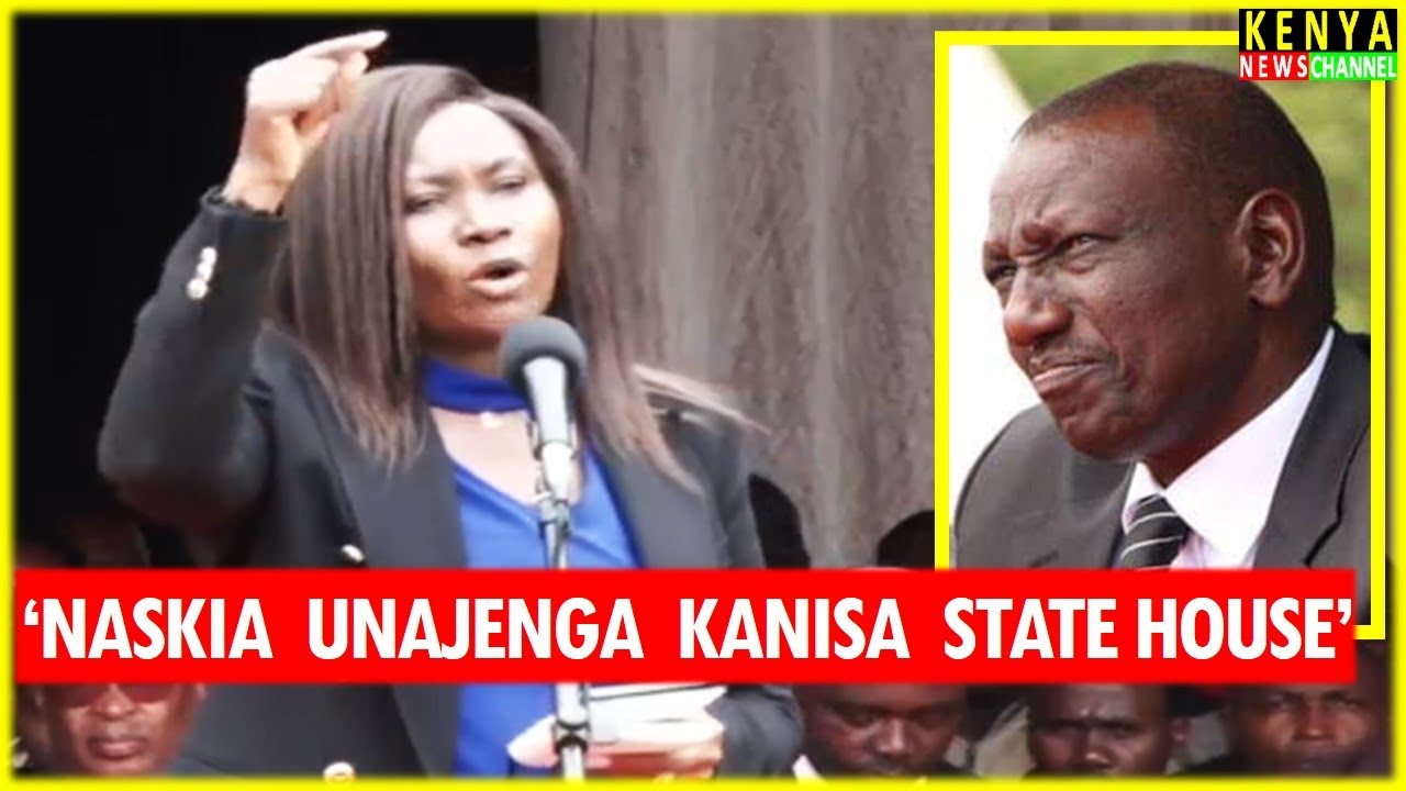 NO NONSENSE Governor Mbarire addresses Ruto on State House Church at Embu today