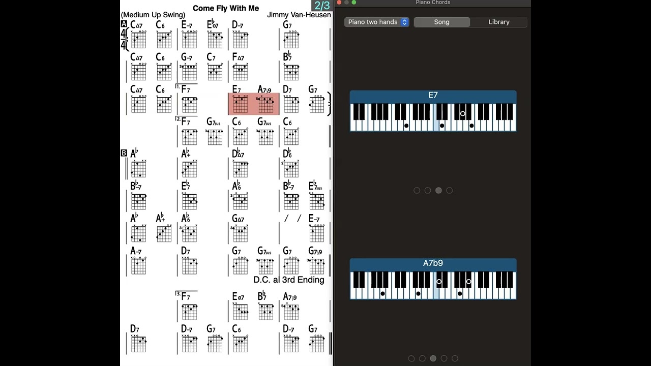 Come Fly With Me (Key C) - iReal Pro