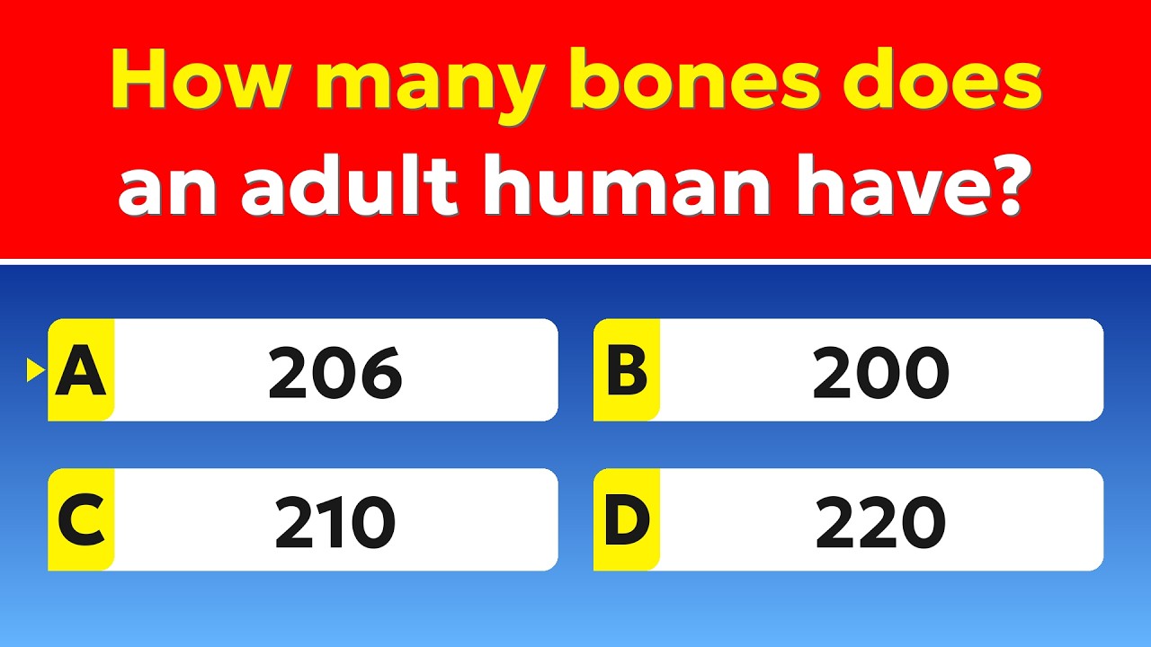 50-Question Human Body Quiz | How many will you get right? 🧬 Can You Score 45/50?