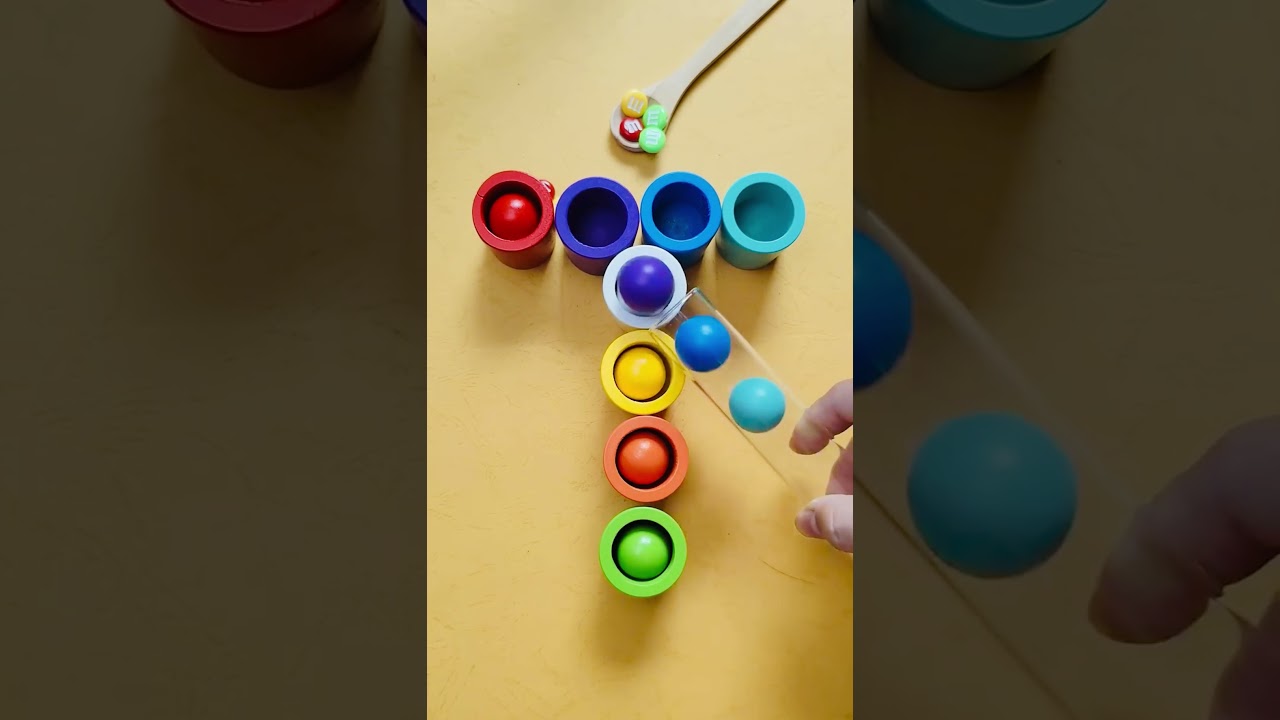 Colours learning with balls | videos for kids entertainment | kids channel # Shorts