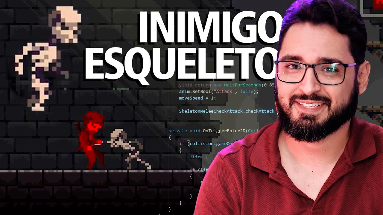 Criando INIMIGO ESQUELETO na UNITY