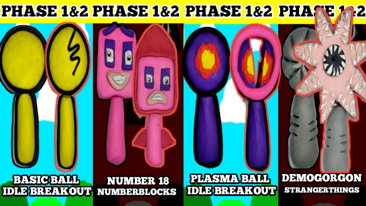 Making Sprunki OC Basic Ball, Number 18, Plasma Ball, Demogorgon #sprunki #sprunkioc #incredibox