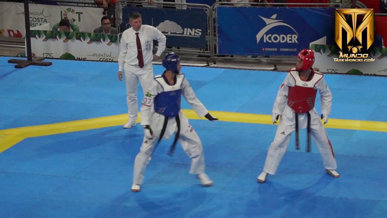 Edival Pontes de Brasil vs  Andrew Park de Canada  en el preolimpico realizado en Heredia Costa Rica