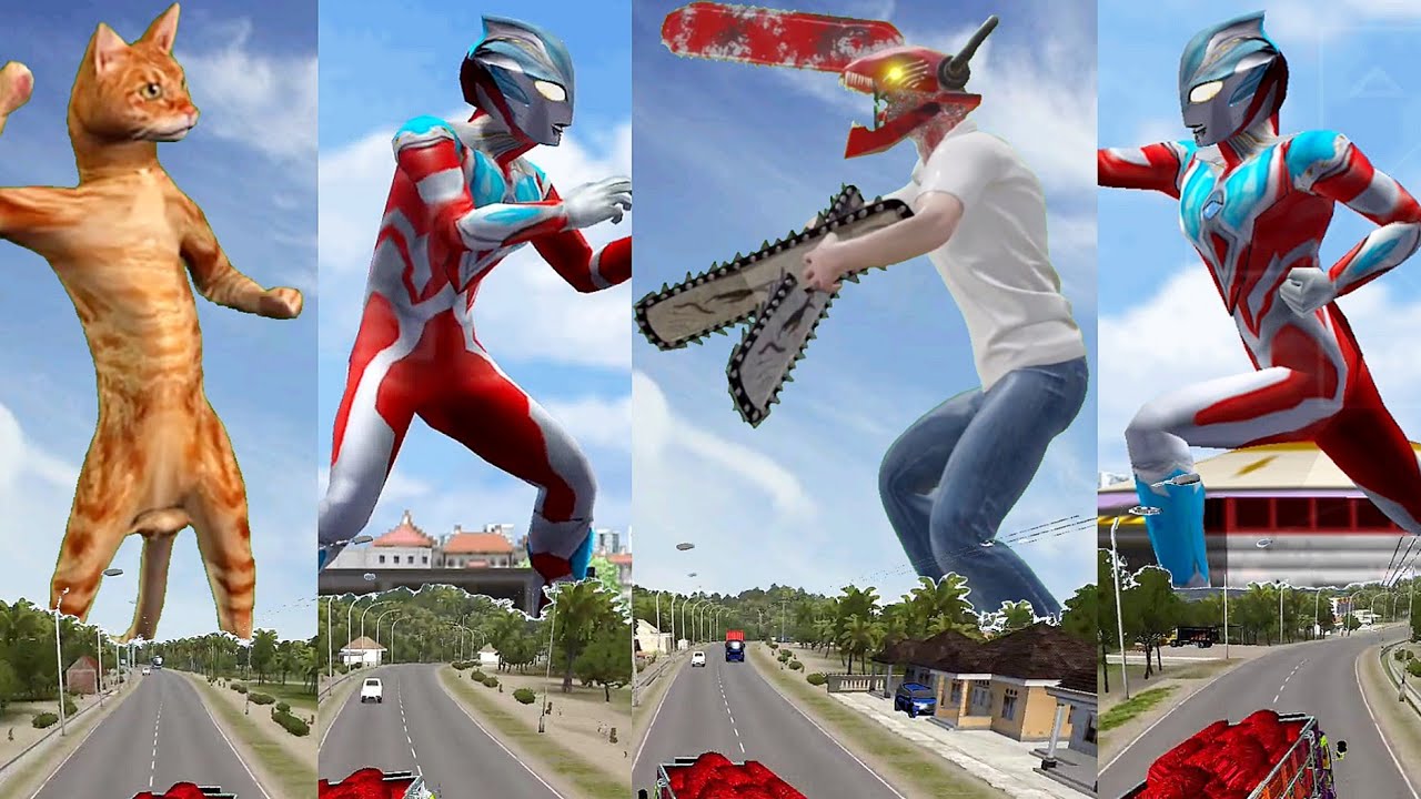 ULTRAMAN GINGA Melawan CHAINSAW MAN Siapakah yang Akan Menang !!! Mobil Truk Oleng