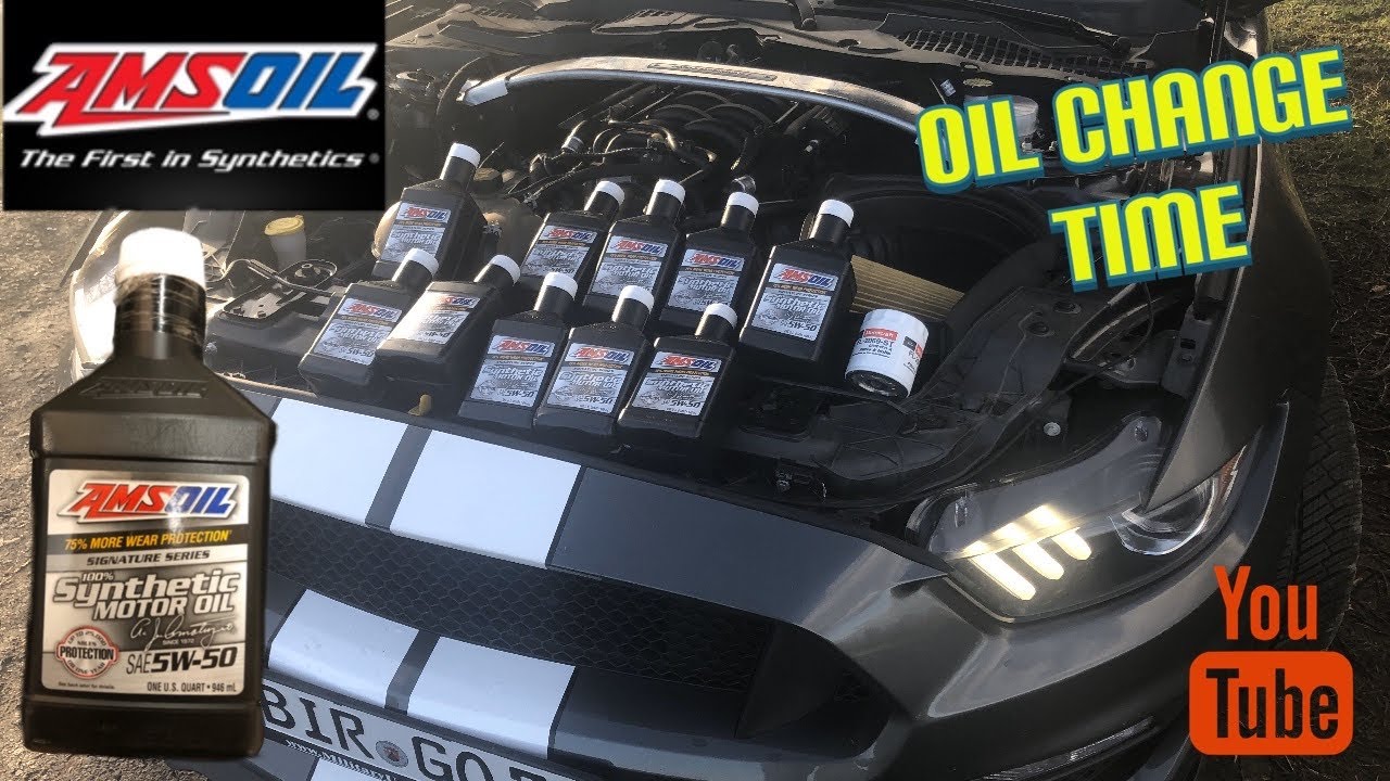 GT350 Shelby Oil Consumption Prevention with Amsoil ! Changed Oil  @ just less than 2,000 miles!