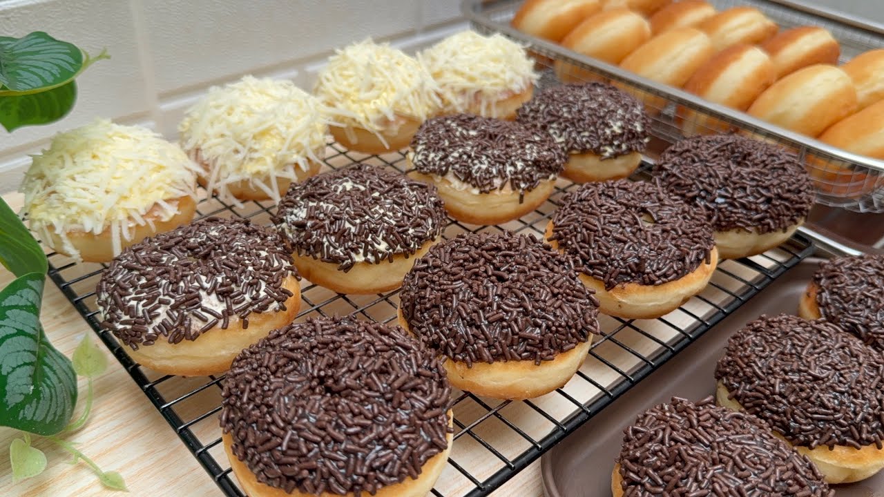 CUKUP TERIGU 250 GR HASIL BANYAK ‼️ DONAT MINI EMPUK SUPER LEMBUT