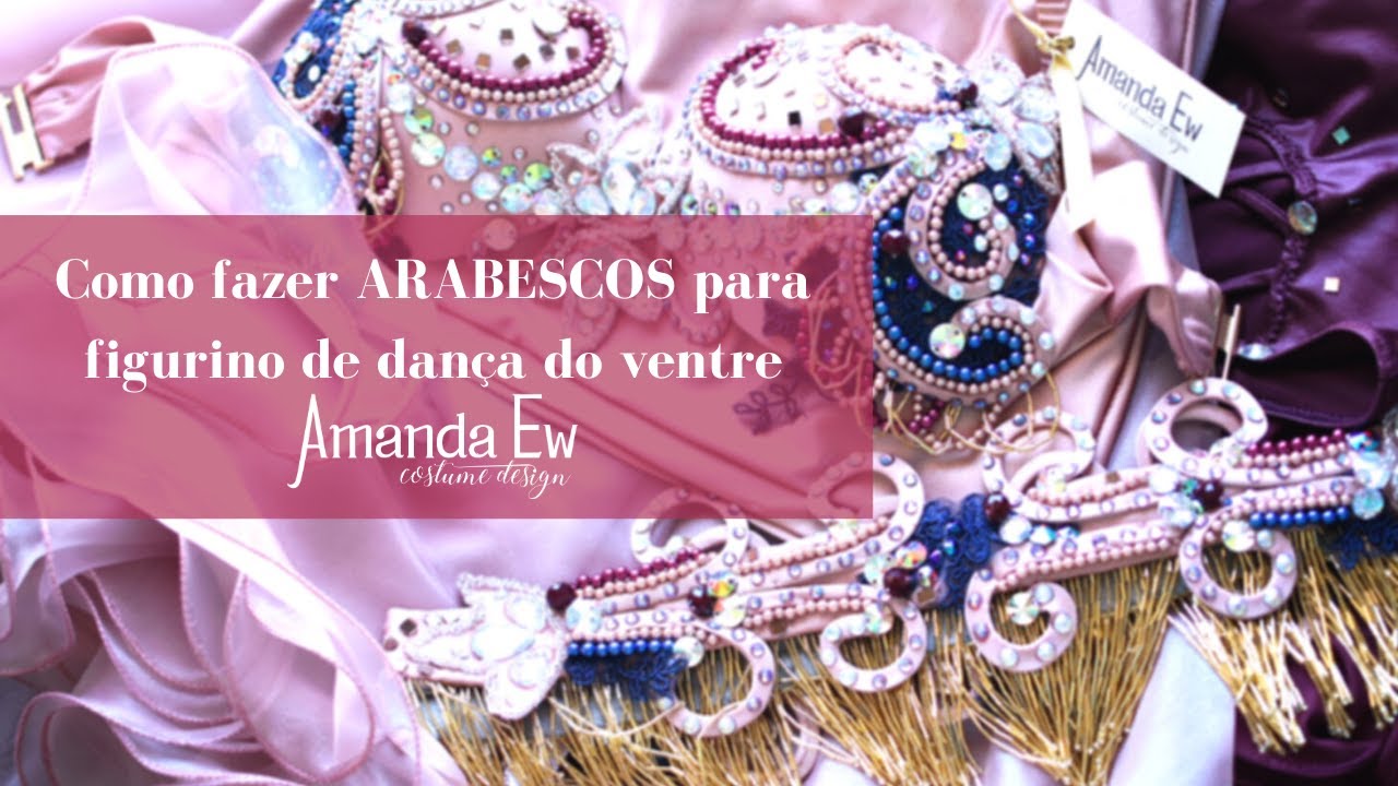 Como fazer ARABESCO DE ARAME para FIGURINO de DANÇA DO VENTRE