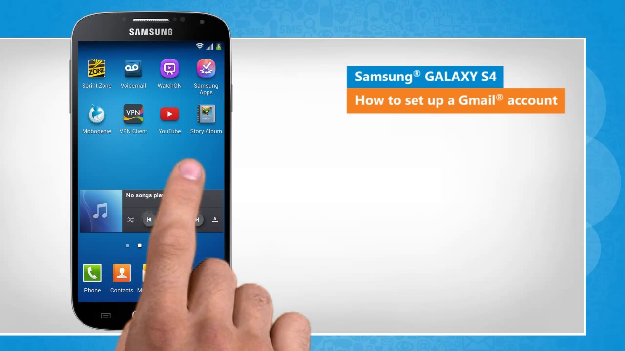 Как настроить учетную запись Gmail® на Samsung® GALAXY S4