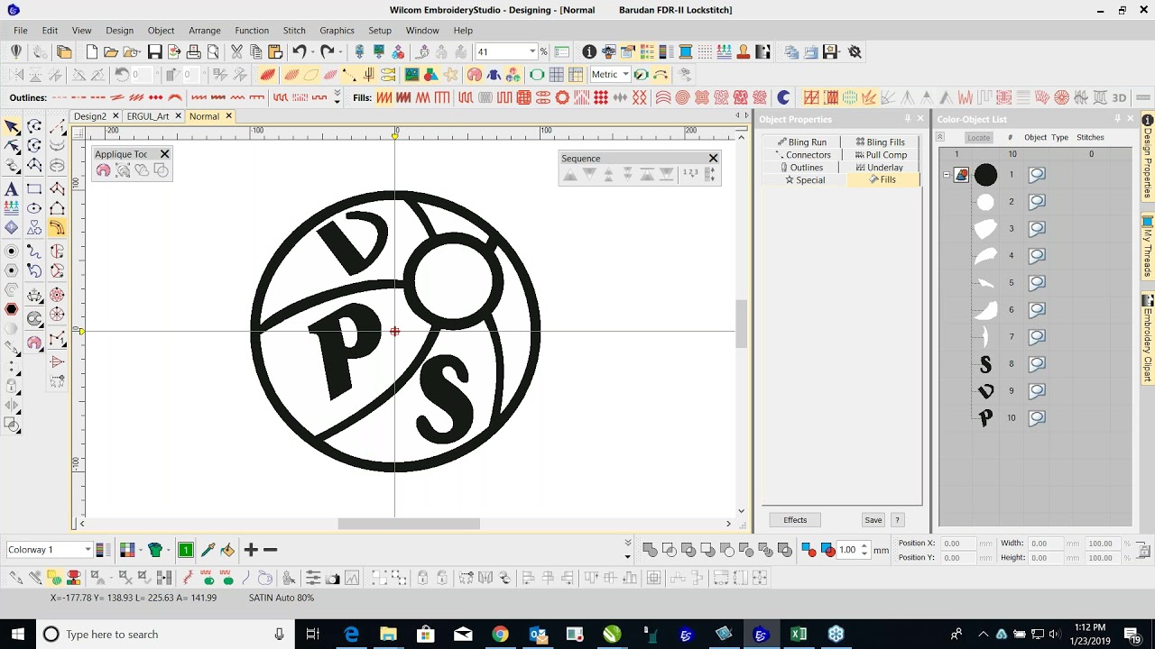 Embroidery Studio Designing E4 Beginning Series