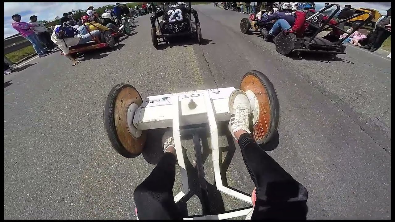 Carrera de Coches de madera Pujili 2024 - Camara a bordo