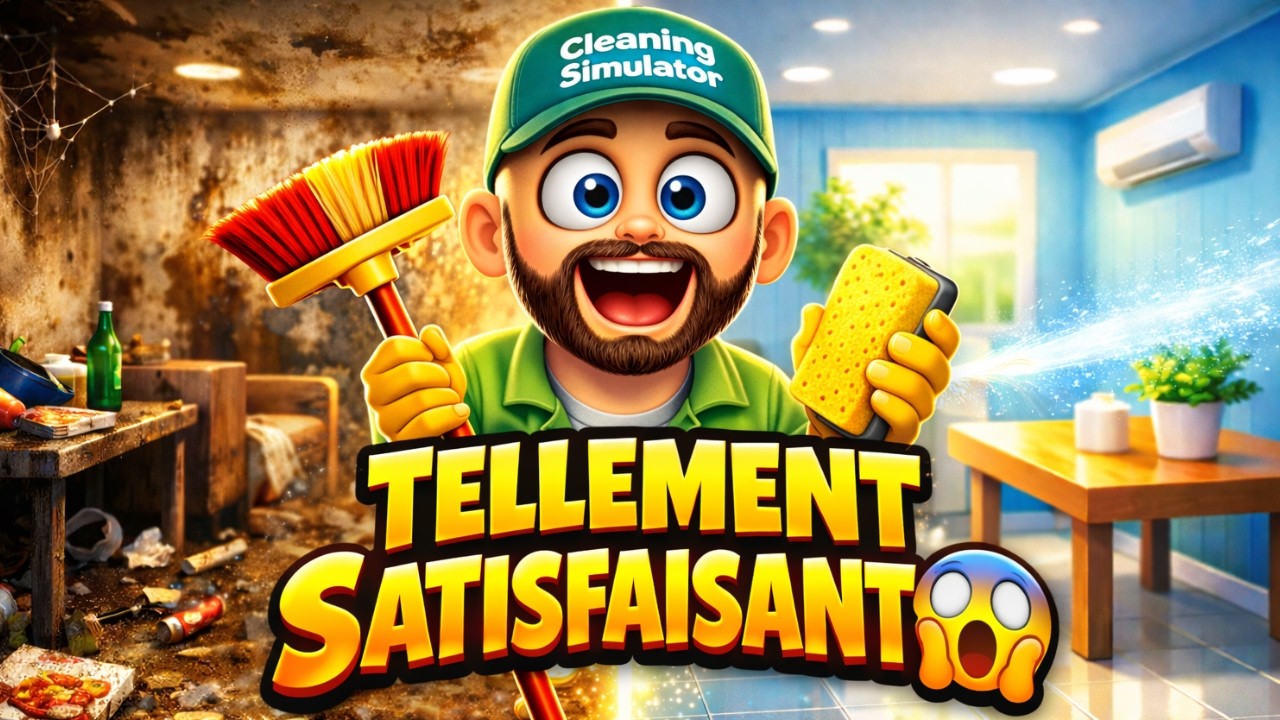 Le jeu le PLUS satisfaisant que j’ai testé 😱 (Cleaning Simulator)