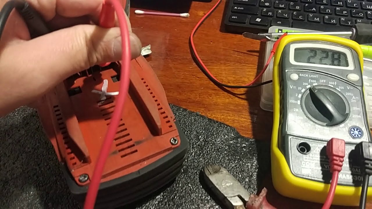 Ремонт аккумулятора HILTI 22v 3.3a / Ремонт аккумулятора шуруповерта / замена банок