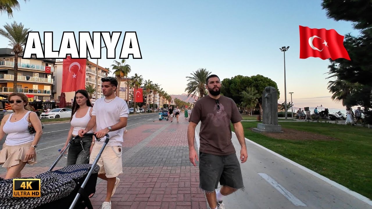 Alanya City Center Walking Tour Tyrkey 2025 | Alanya Antalya Türkiye 4K