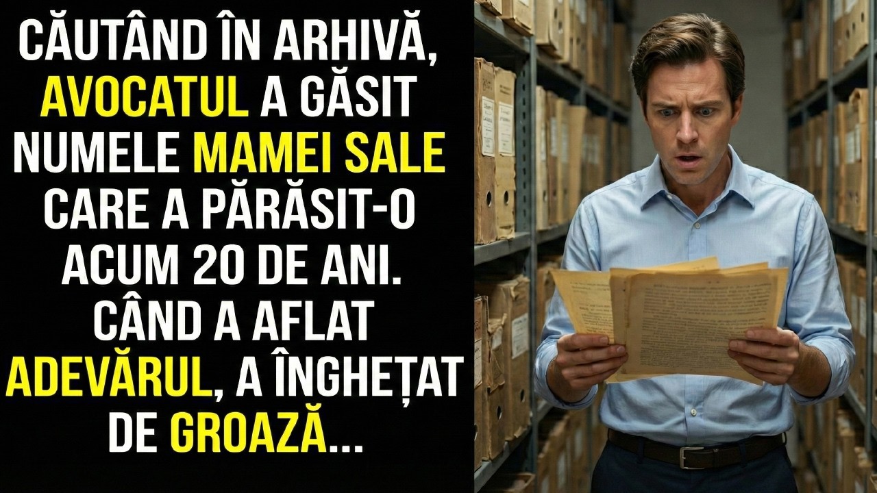 Abandonat la orfelinat la 6 ani, avocatul credea că mama sa l-a părăsit, dar un document...