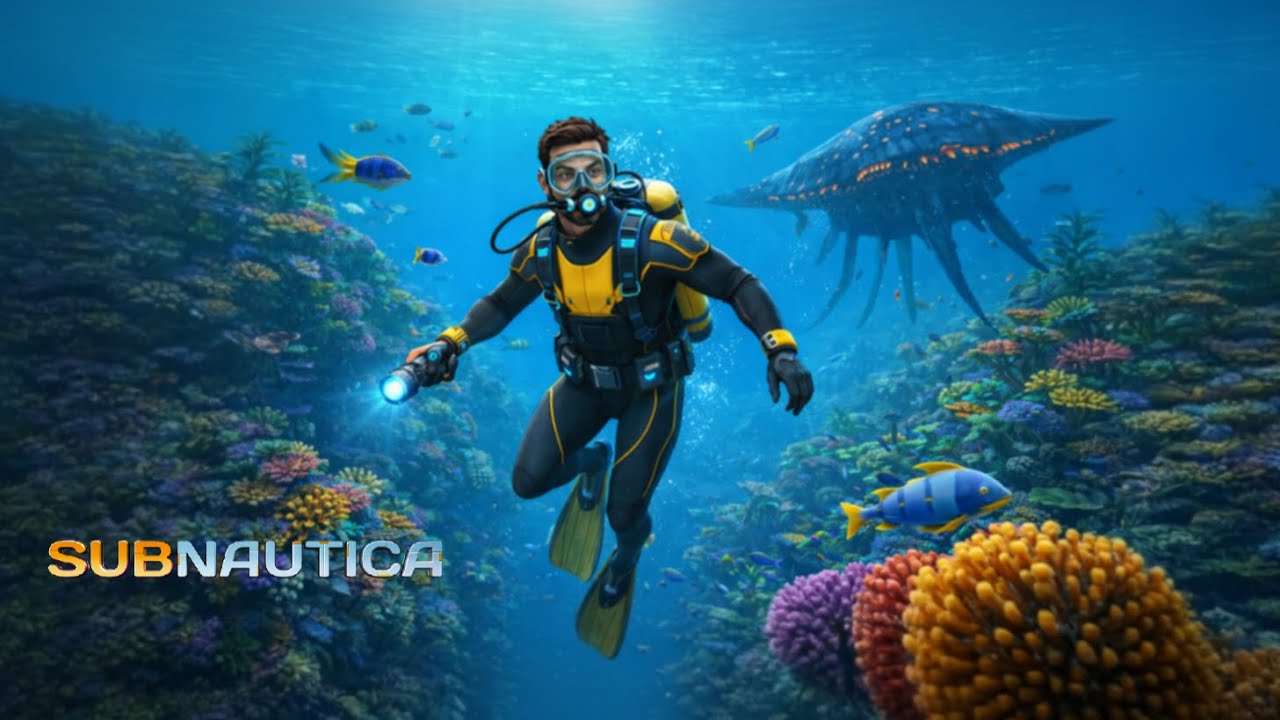 [Subnautica] أول غوصة في المحيط 🌊