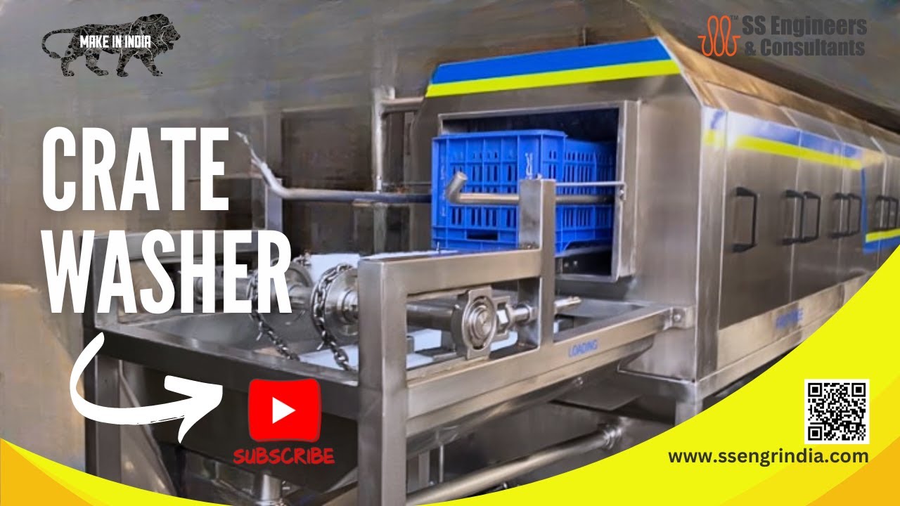 High-Performance Crate Washer | SS Engineers #crates #cratewasher