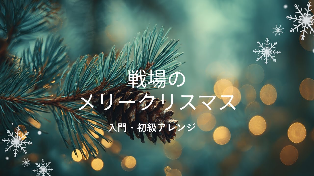【大人再開ピアノ】クリスマスなので弾いてみました戦場のメリークリスマス