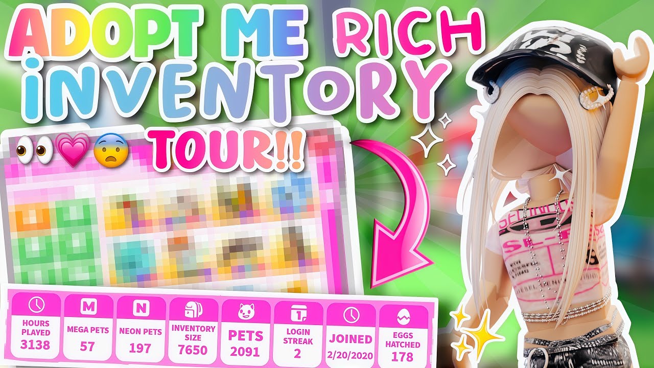 ADOPT ME 2025 RICH INVENTORY TOUR!! 💗🌈