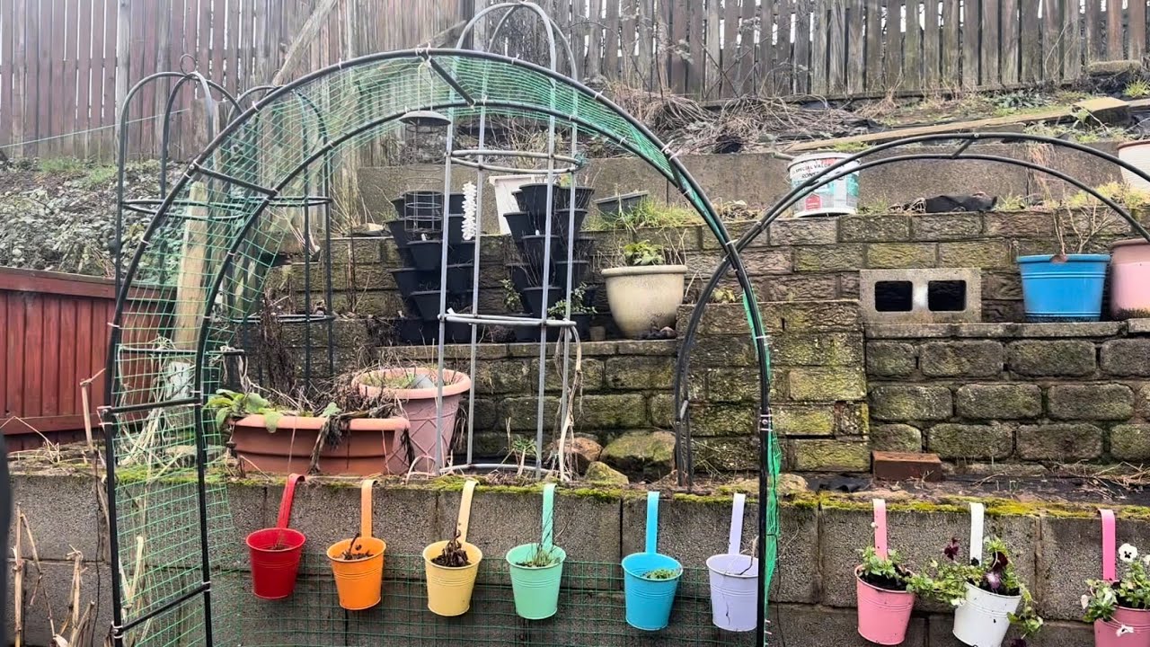 Building the new arch! 🪛🤩 #garden 