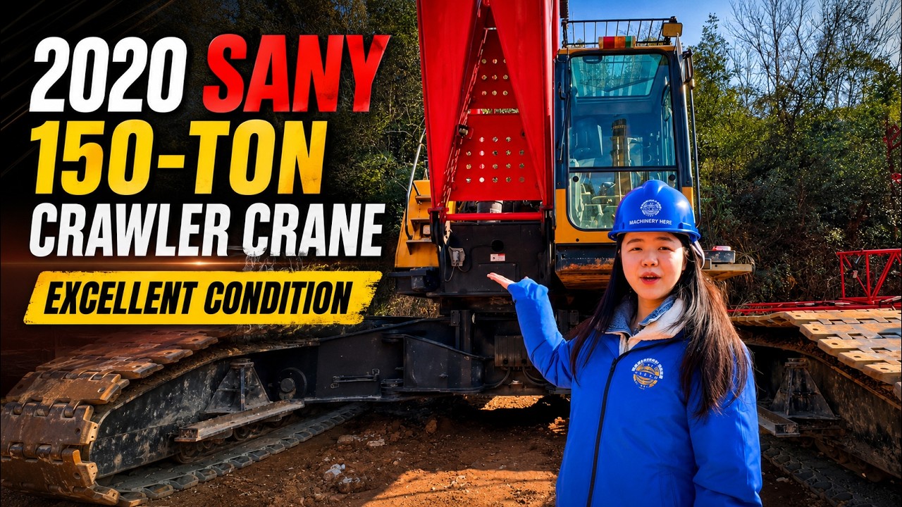 Unleashing Power: 2020 SANY 150T Crawler Crane in Action!