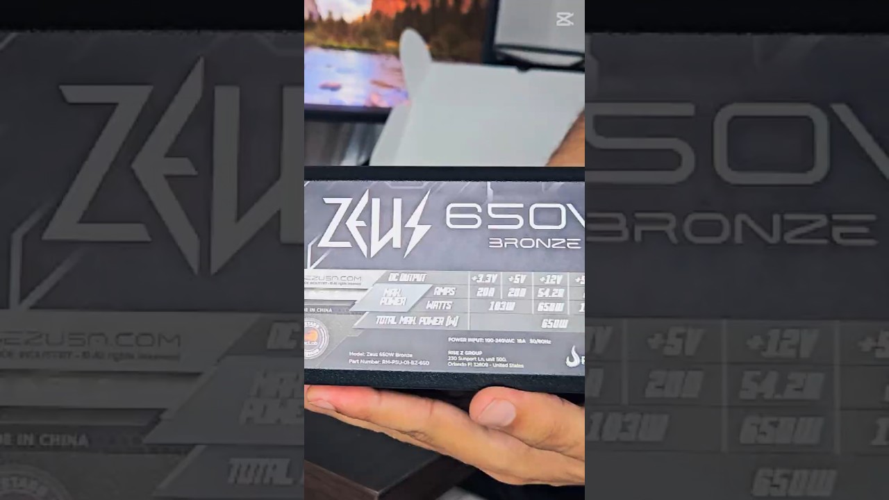 Umboxing e primeiras impress&otilde;es da Fonte Rise Mode Zeus de 650w Modular 80 plus Bronze.