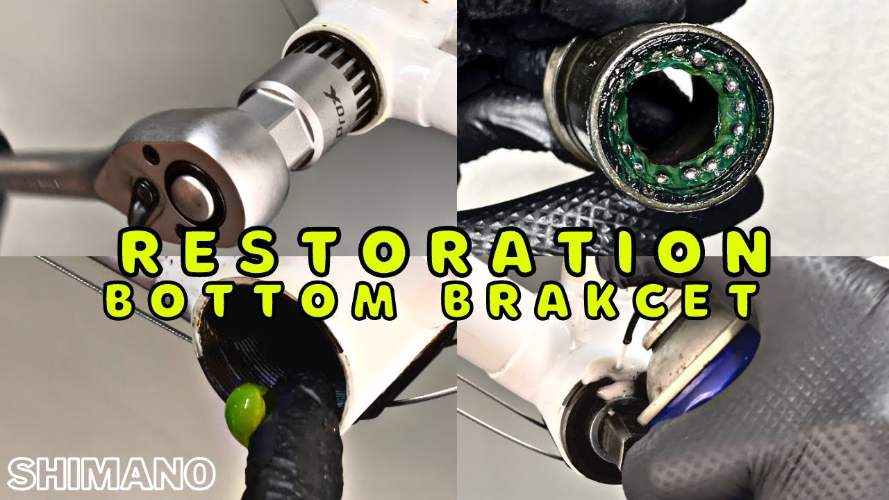 How to repair Shimano Bottom Bracket (#vintage #bike bb #repair ) cleaning and lubrication