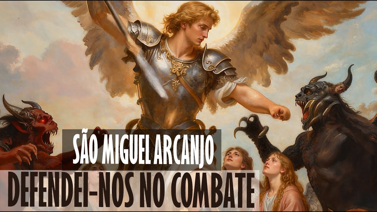 Combate Espiritual: Canto Gregoriano de São Miguel Arcanjo Contra Satanás - Latim, Português, Inglês