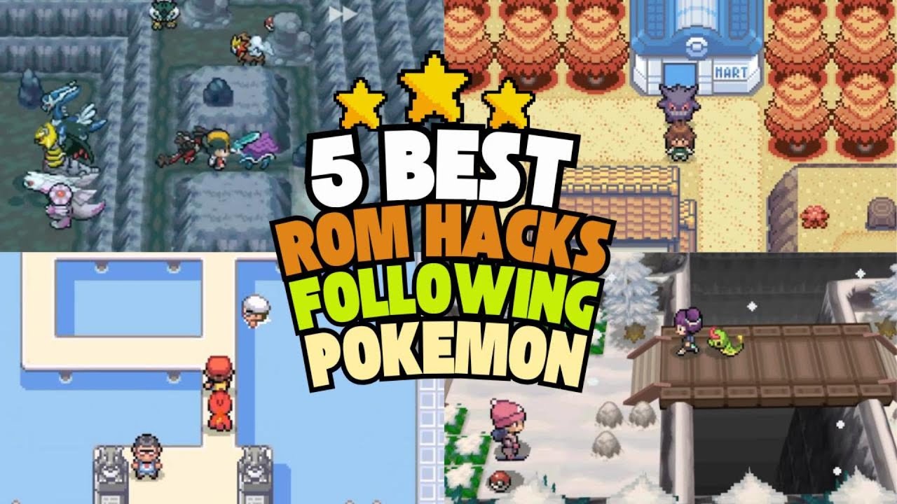 5 Best Pokemon ROM Hacks With Following Pokemon System #pokemon #nds #gba #romhacks