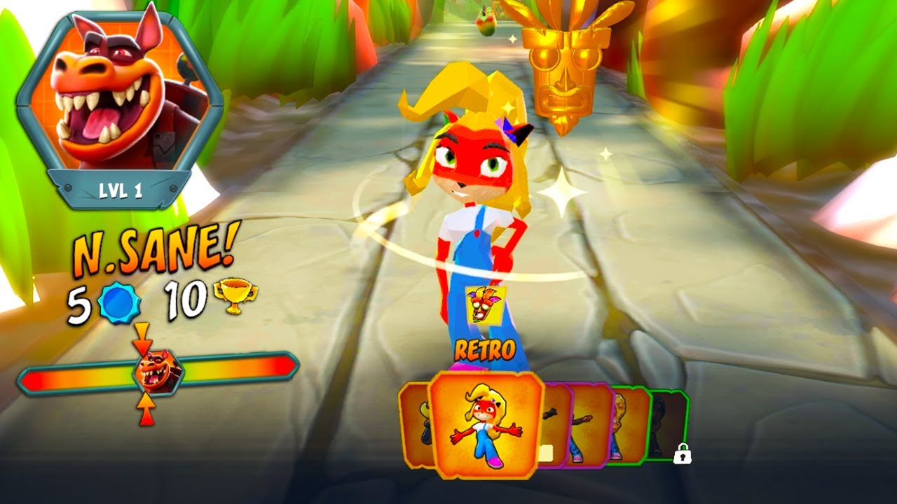 Crash Bandicoot: On the Run! Retro Coco - Inferno Dingodile's Gang