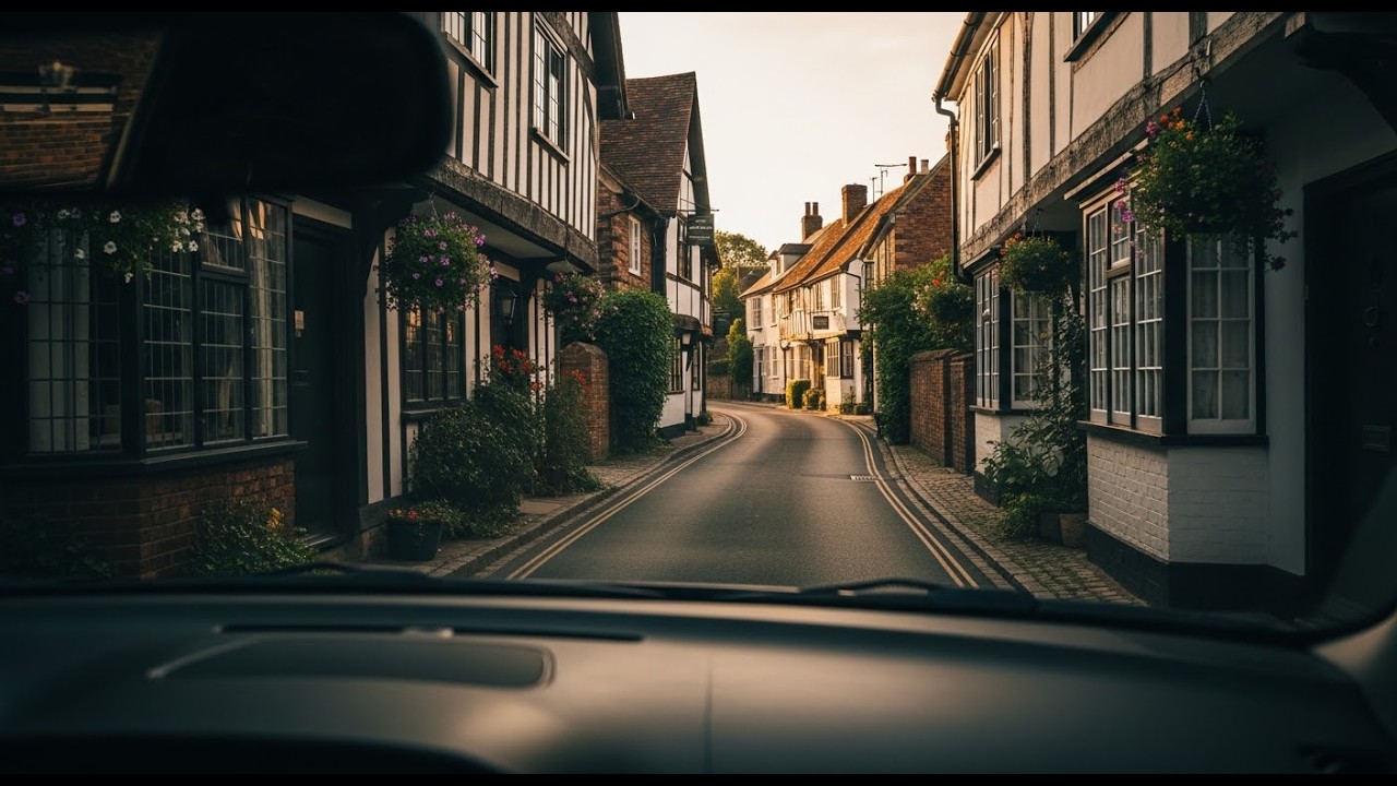 Charming British Village Drive | Green Countryside Views