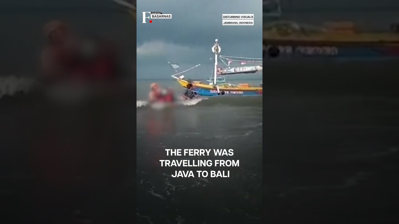 Bali: Ferry Carrying 65 Sinks; 4 Killed, Dozens Missing |Subscribe to Firstpost | N18G