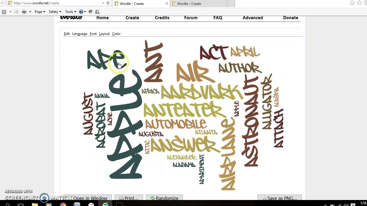AEP 800 Wordle Tutorial