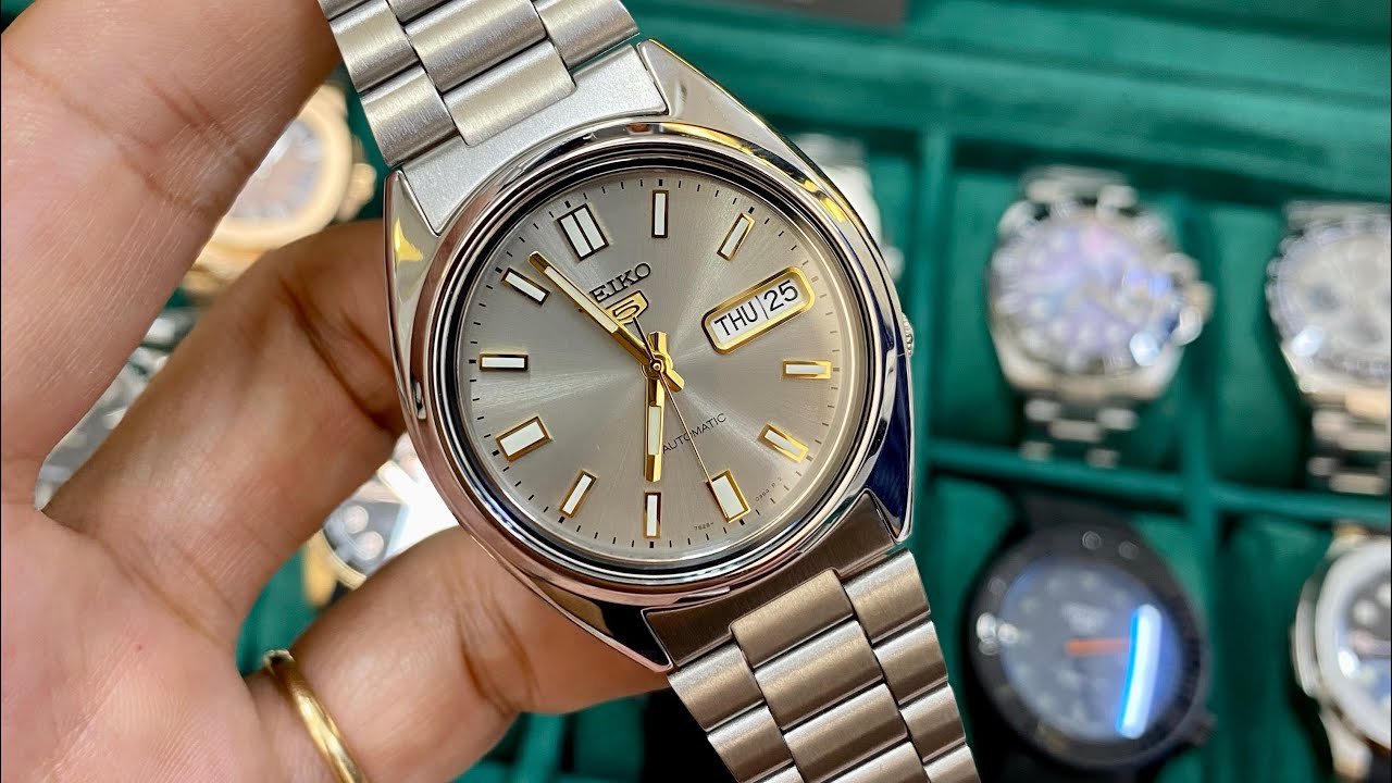 REVIEW Seiko Automatic SNXS75K1 Cọc Số Demi Mặt Xám Trắng | JIMMY 0907525830