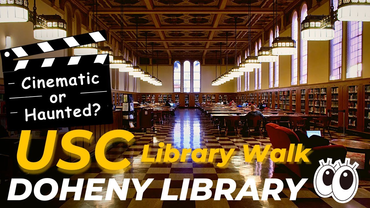Doheny Memorial Library, the USC landmark: LA Times Reference Room📚 & Cinematic Arts