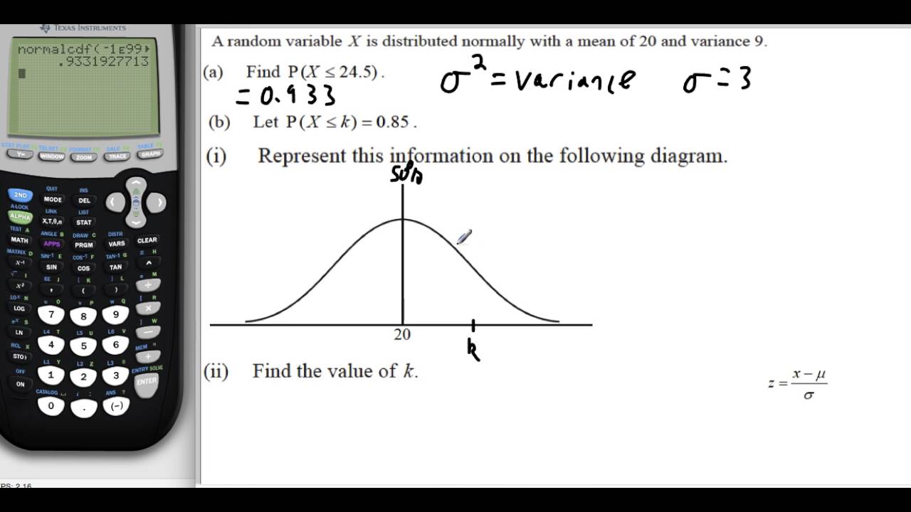 Normal Distribution with GDC