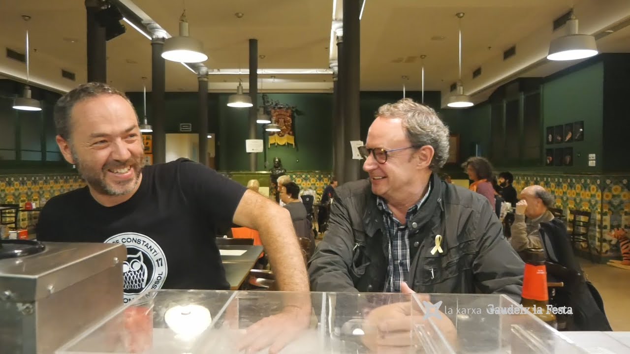 Mestre i alumne: Francesc Marimon i Carles Belda a l'acordió diatònic.