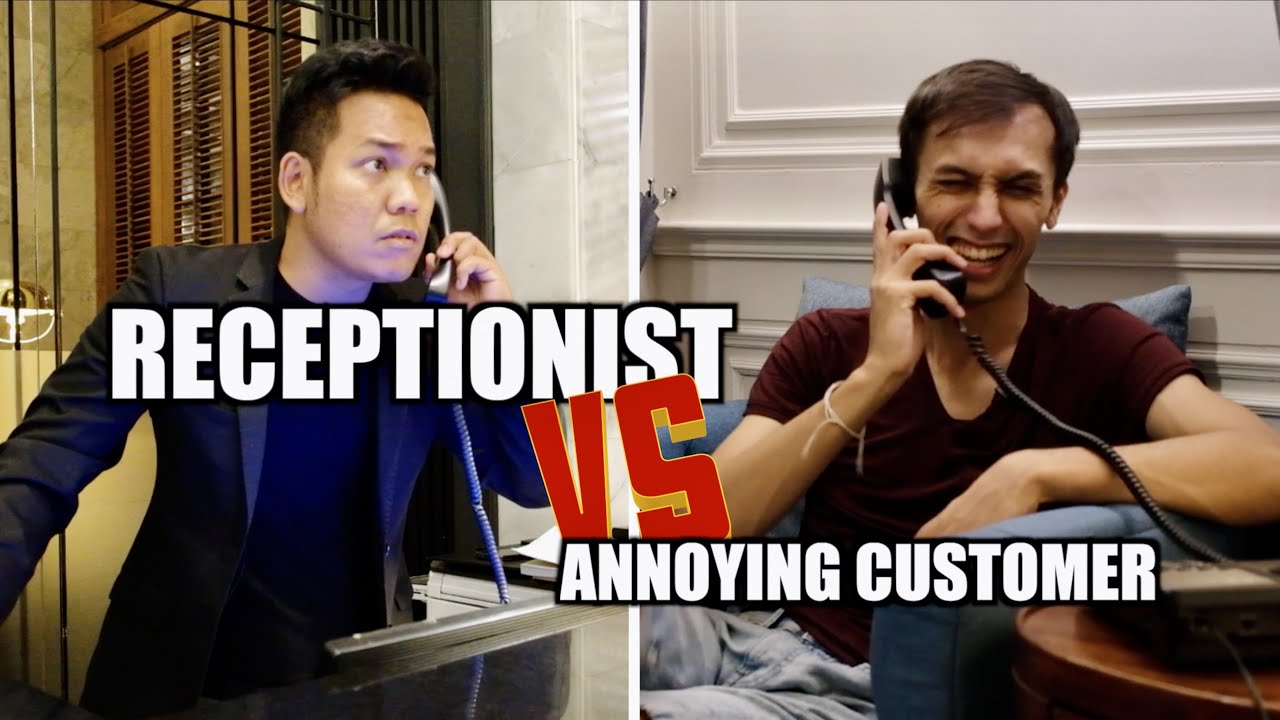 Секретарь против надоедливого клиента