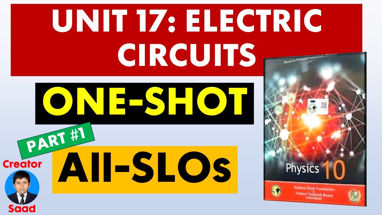 Chapter 17: Electric Circuits | All-SLOs Part 1 | Class 10 Physics | Book NBF | Federal Board