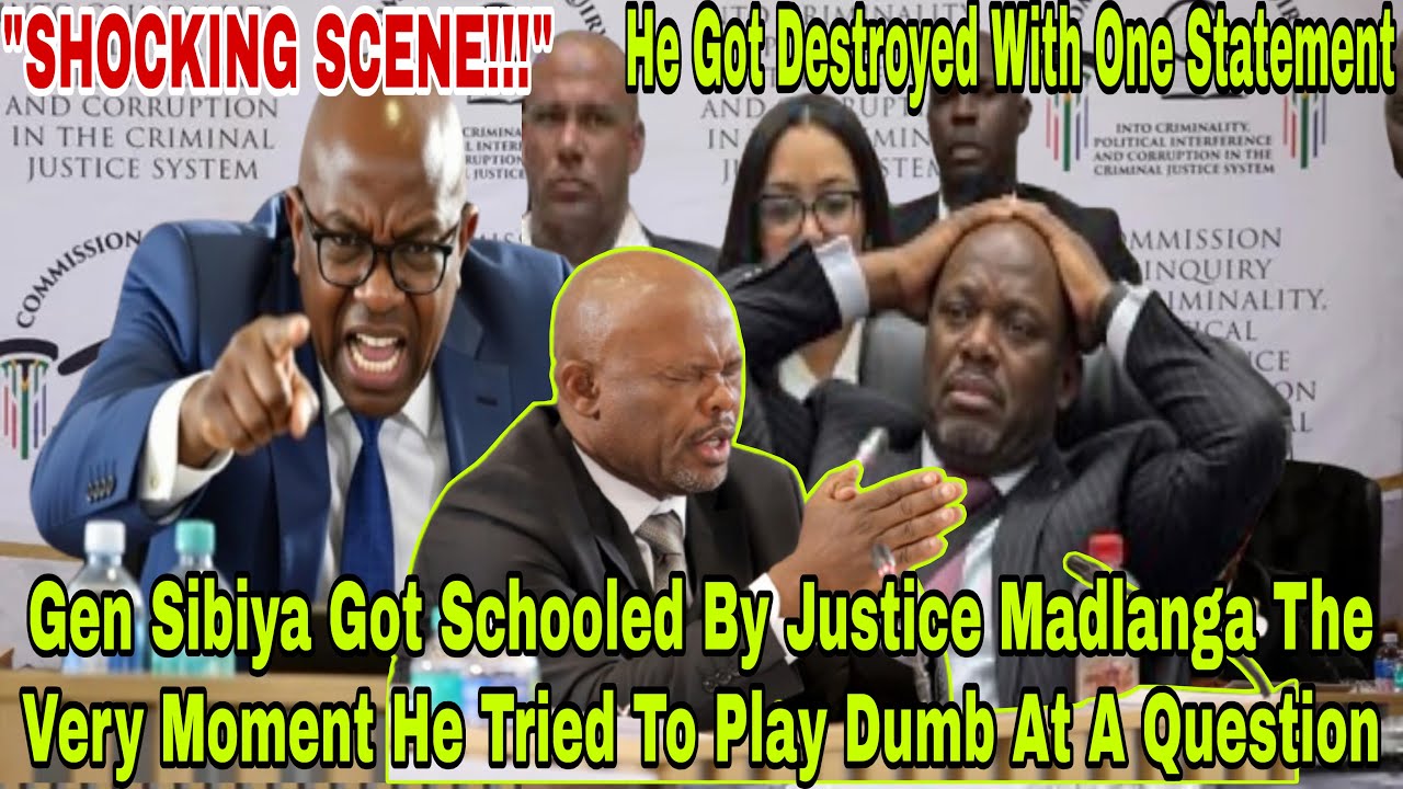 EMBARRASSING MOMENT; Justice Madlanga Destroys Gen Sibiya When He Tried To Play An Old Dirty Trick