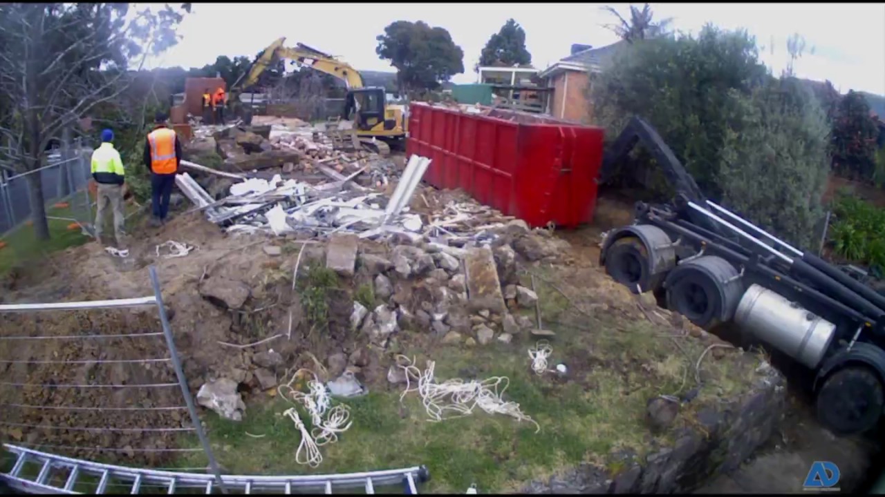House Demolition Timelapse