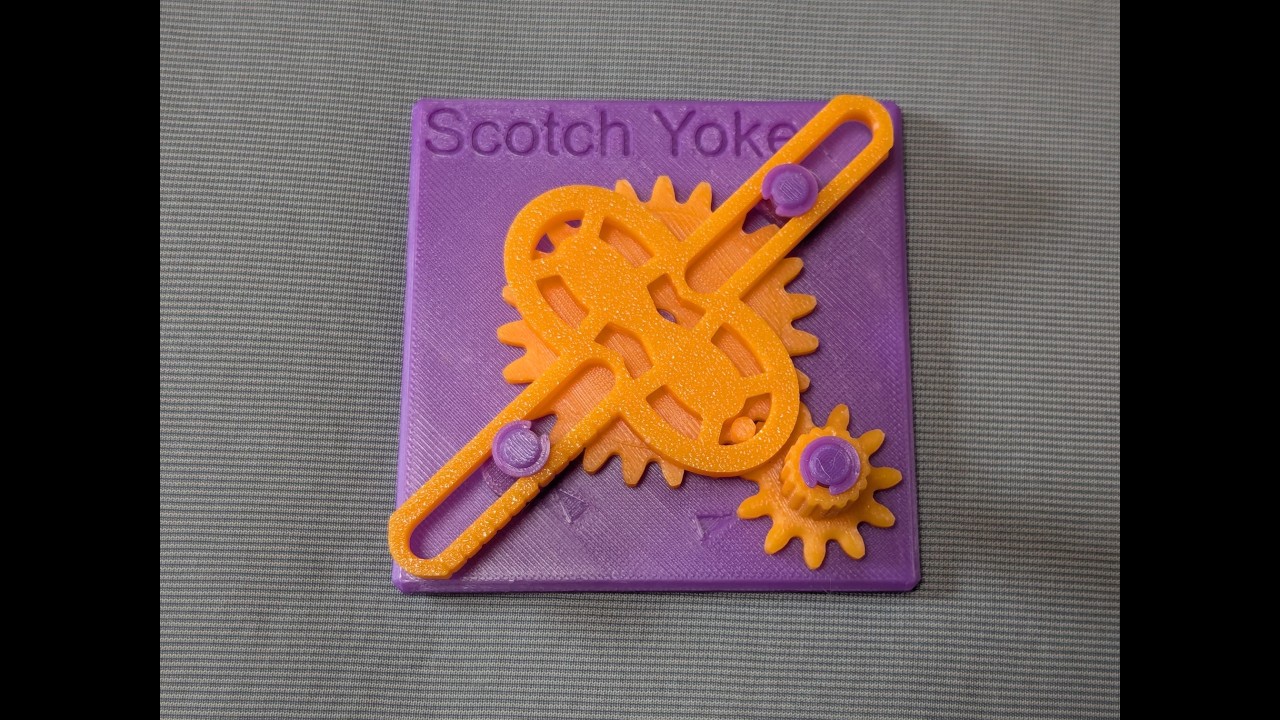 Scotch Yoke Mechanism - Educational Model