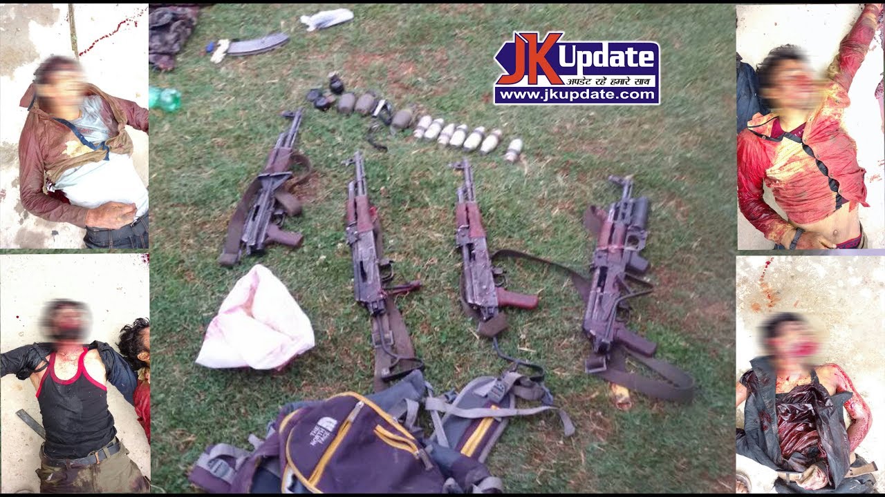 Four Militants Killed In Fidayeen attack on CRPF Camp