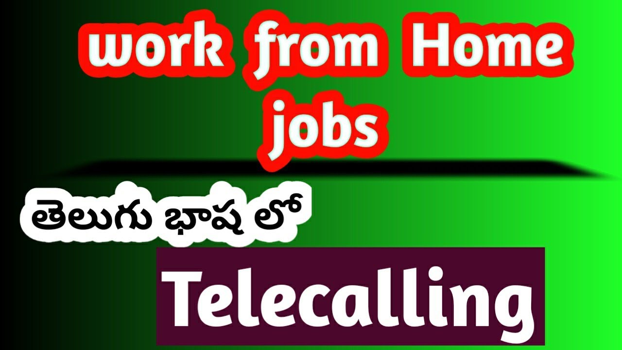 Work from home telecalling jobs 2022 ! telugu language !