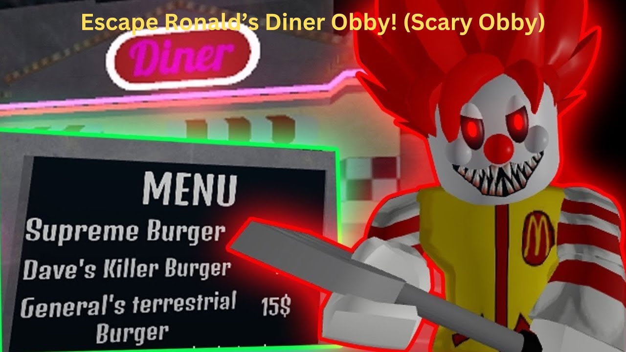 Roblox Escape Ronald's Diner Obby! (Scary Obby)