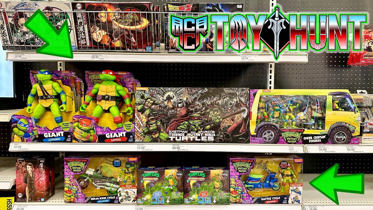 ITS TOTAL MUTANT MAYHEM!!!  Toy Hunting New TMNT Figures!!!!  Plus the weekly TOY HAUL!