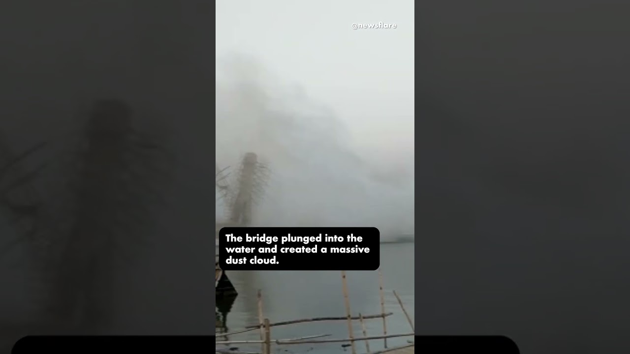 Bridge collapses on India's Ganges River