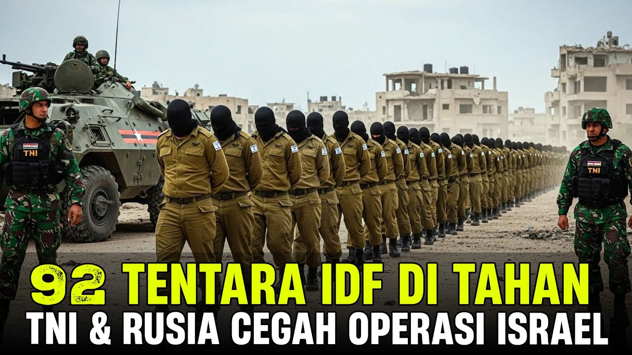 TNI & RUSIA GELAR OPERASI TOTAL‼️PENANGKAPAN 92 TENTARA ISRAEL DI GAZA KARENA LANGGAR DAMAI‼️