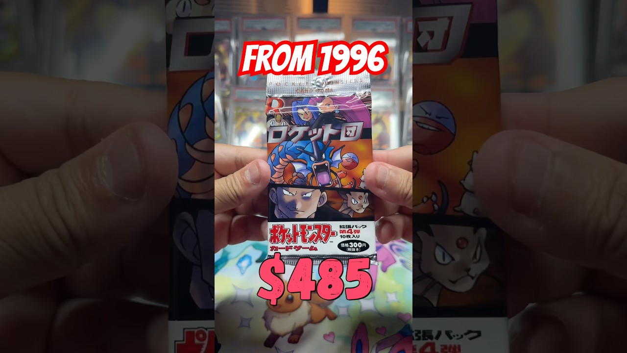 Opening a 30 Year Old Pokemon Rocket Pack!