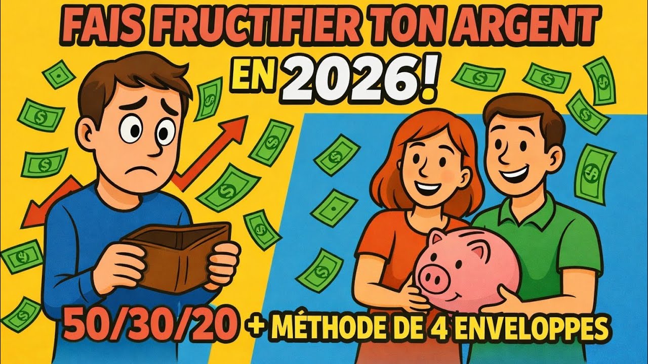 Comment organiser votre argent en 2026 💸Budget 50/30/20 et méthode des enveloppes 📊